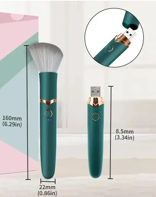 ویبراتور شارژی مخفی طرح براش آرایشی کد 380